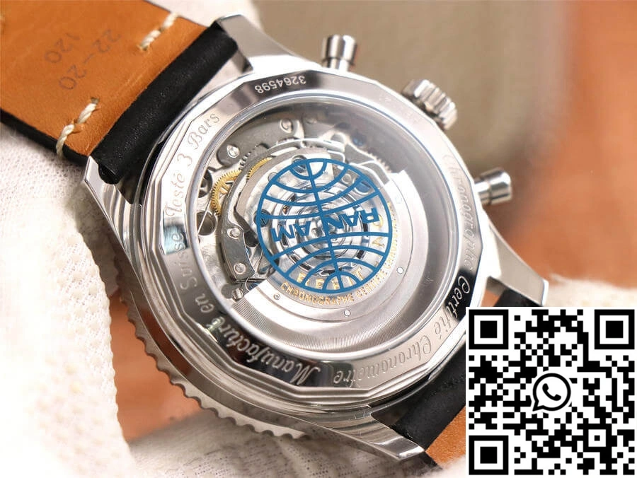 Breitling Navitimer 1 B01 Chronograph 43 Pan Am Edition AB01212B1C1A1 V9 Factory Blue Dial