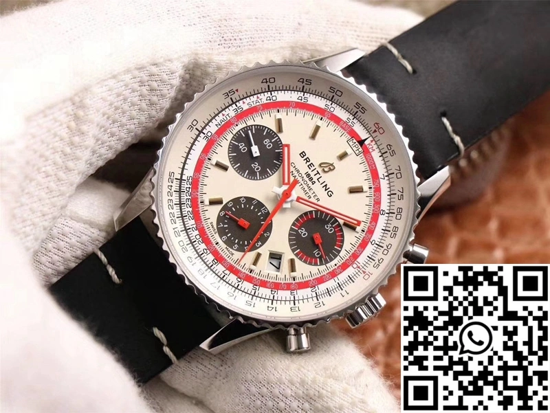 Breitling Navitimer 1 B01 Chronograph 43 TWA Edition AB01219A1G1X1 V9 Factory Silver Dial