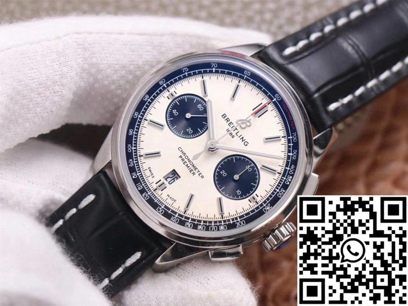 Breitling PREMIER B01 Chronograph AB0118221G1P1 GF Factory Silver Dial
