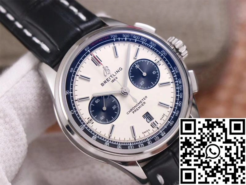 Breitling PREMIER B01 Chronograph AB0118221G1P1 GF Factory Silver Dial
