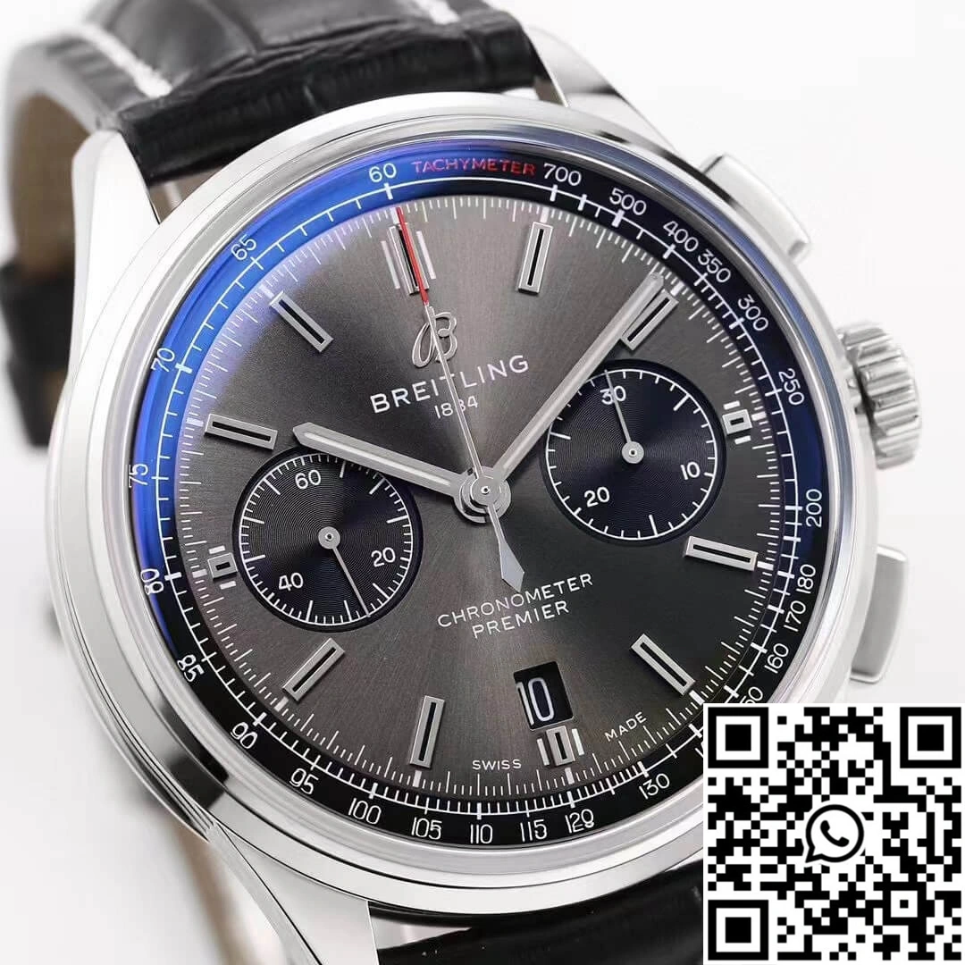 Breitling Premier B01 Chronograph AB0118221B1P1 GF Factory V2 Grey Dial