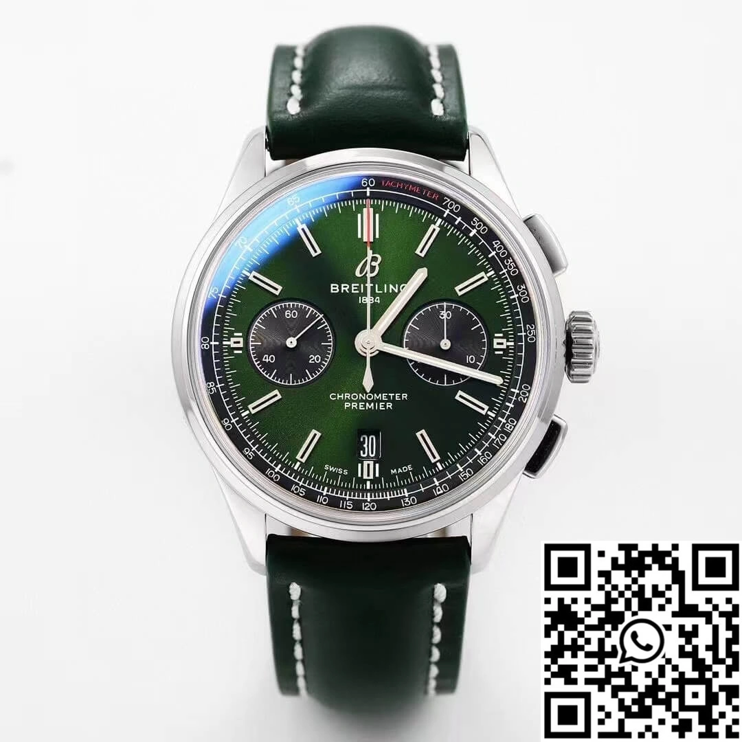 Breitling Premier B01 Chronograph AB0118A11L1X1 GF Factory V2 Green Dial