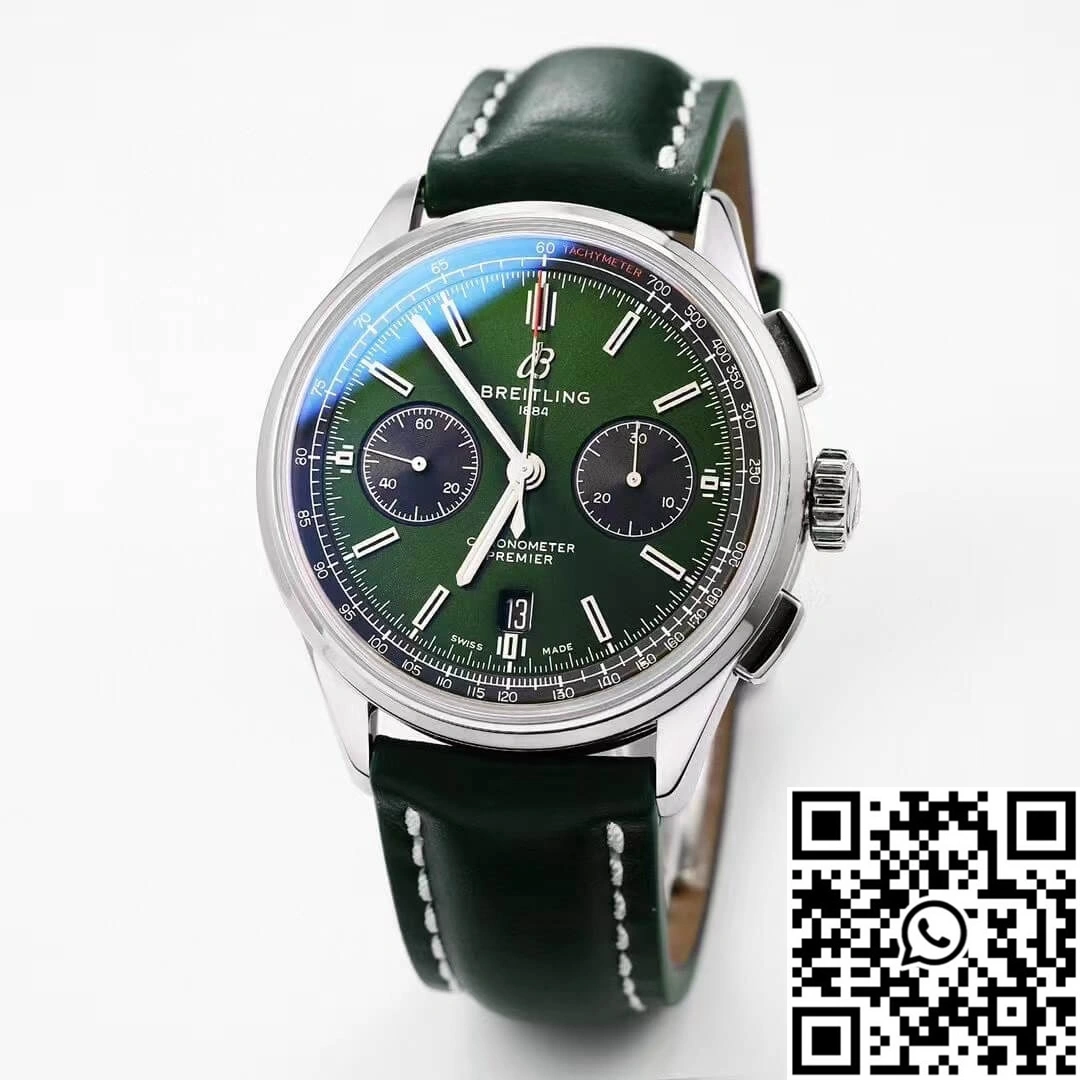 Breitling Premier B01 Chronograph AB0118A11L1X1 GF Factory V2 Green Dial