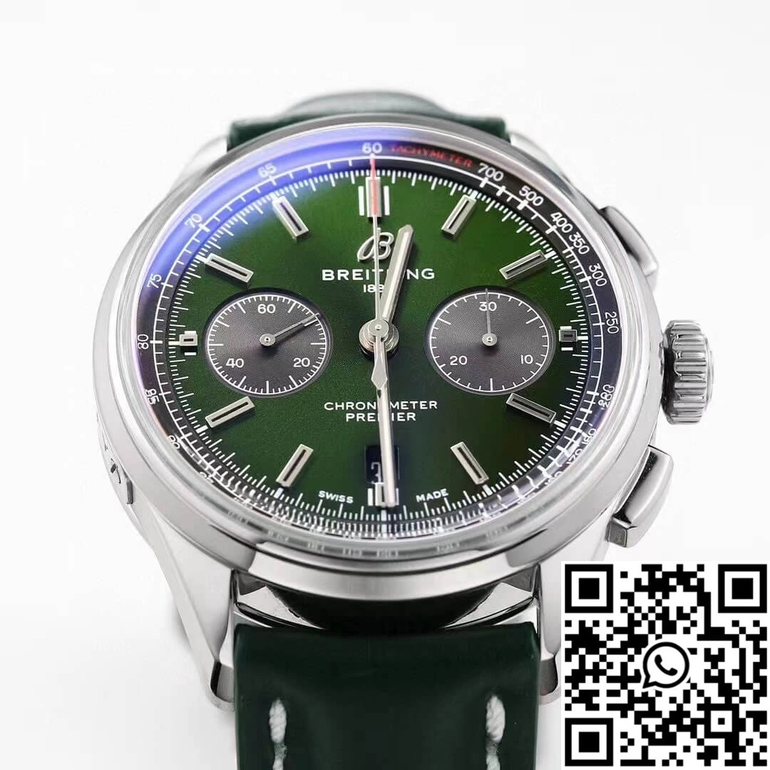 Breitling Premier B01 Chronograph AB0118A11L1X1 GF Factory V2 Green Dial