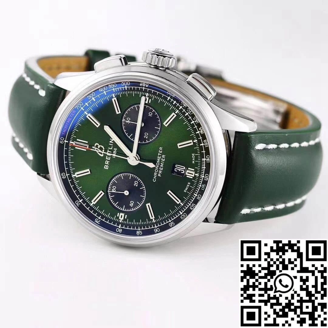 Breitling Premier B01 Chronograph AB0118A11L1X1 GF Factory V2 Green Dial