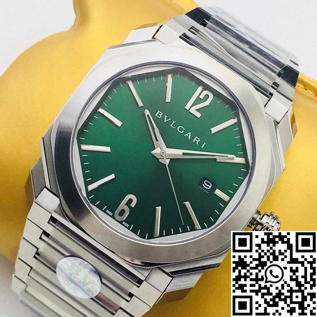 Bvlgari OCTO SOLOTEMPO 101963 BGOP41BGLD BV Factory Green Dial