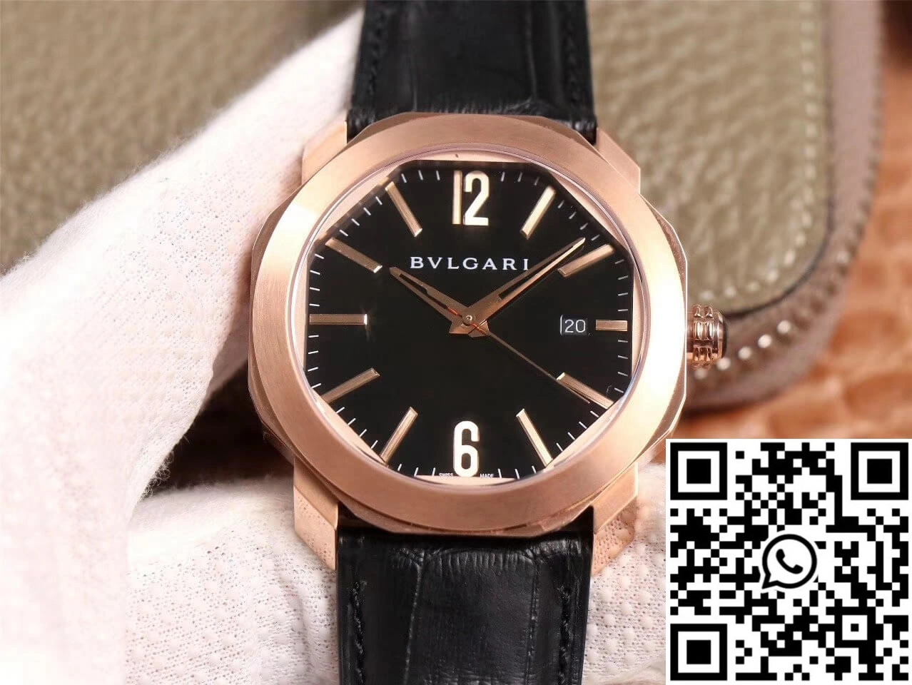 Bvlgari Octo 101963 BGOP41BGLD BV Factory Black Dial