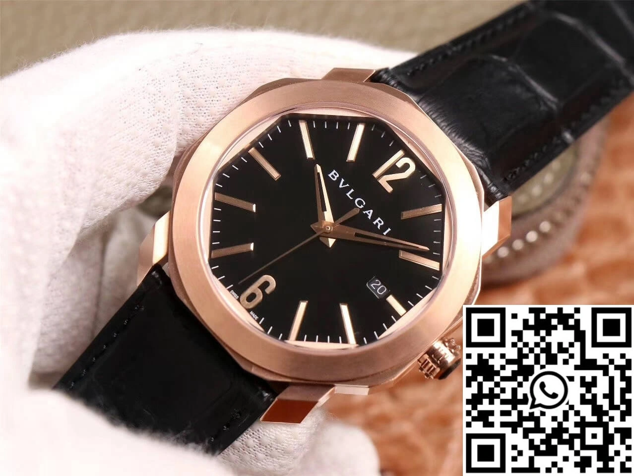 Bvlgari Octo 101963 BGOP41BGLD BV Factory Black Dial