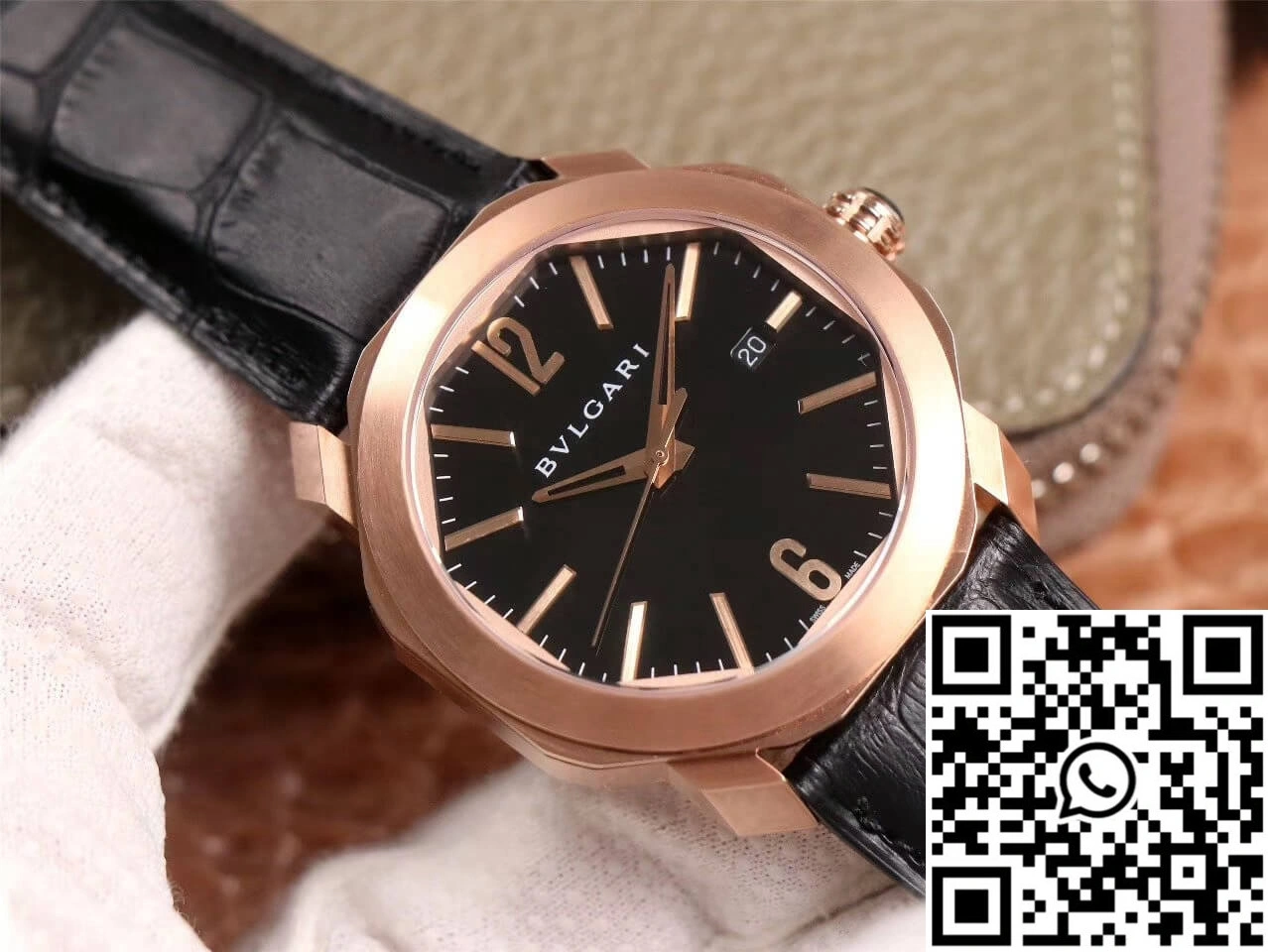 Bvlgari Octo 101963 BGOP41BGLD BV Factory Black Dial