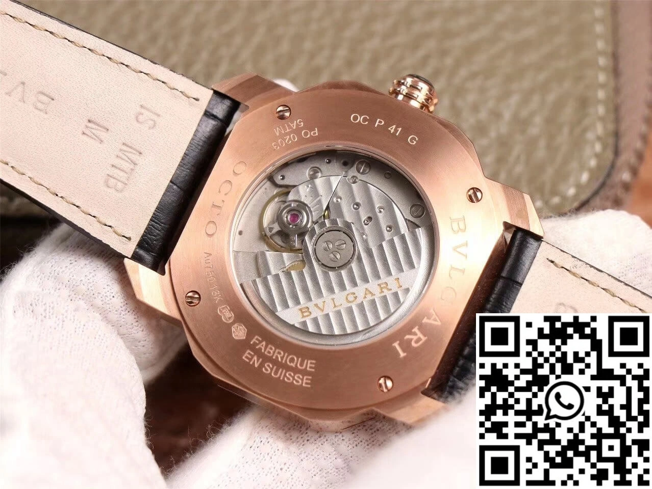 Bvlgari Octo 101963 BGOP41BGLD BV Factory Black Dial