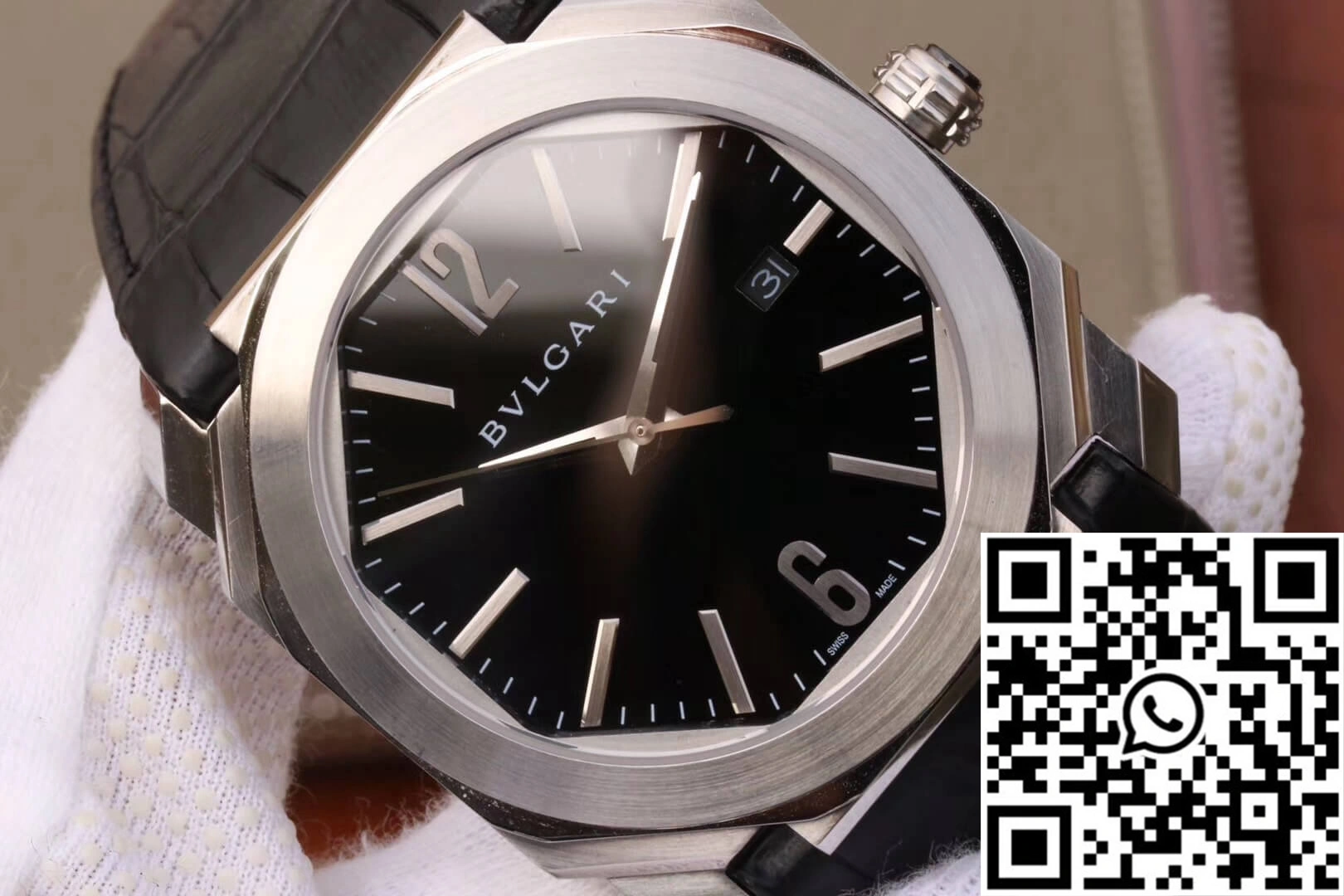 Bvlgari Octo 101964 BGO41BSLD Stainless Steel Bezel