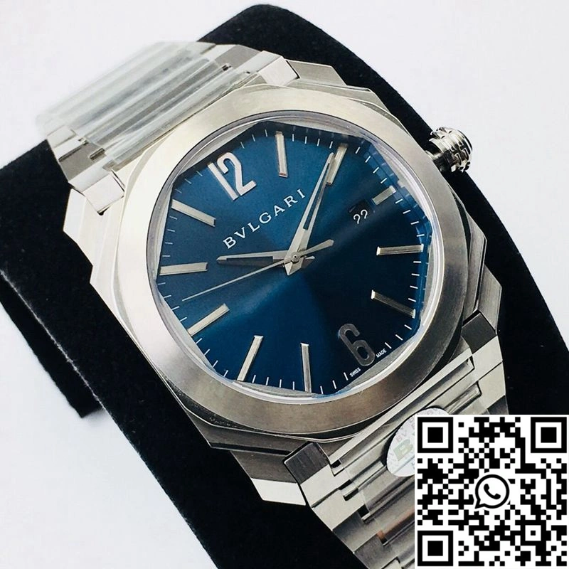 Bvlgari Octo 102105 BGO38C3SSD BV Factory Blue Dial