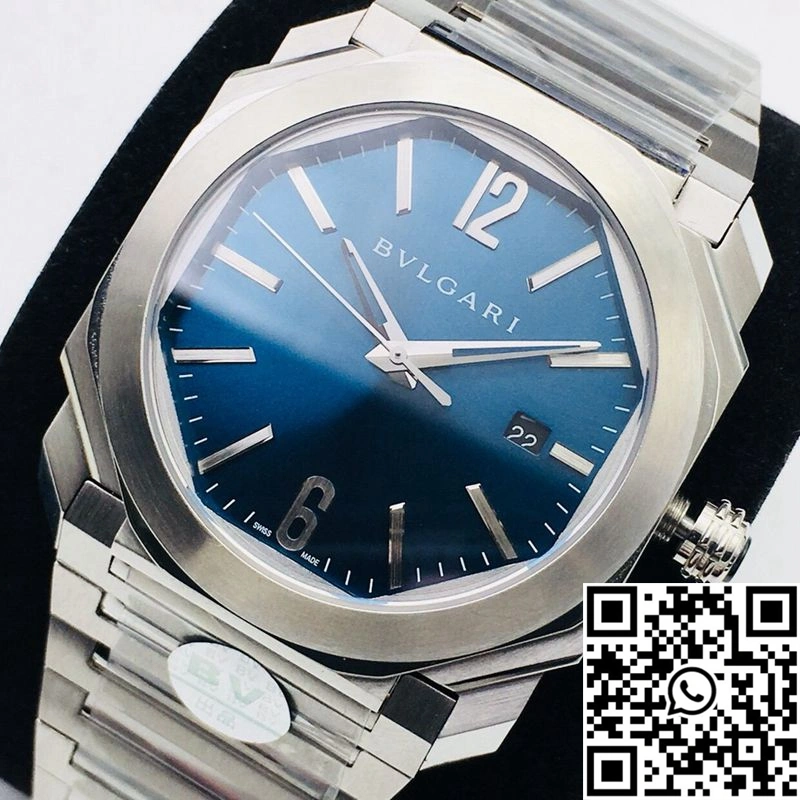 Bvlgari Octo 102105 BGO38C3SSD BV Factory Blue Dial
