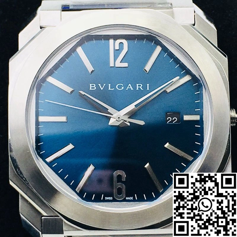 Bvlgari Octo 102105 BGO38C3SSD BV Factory Blue Dial