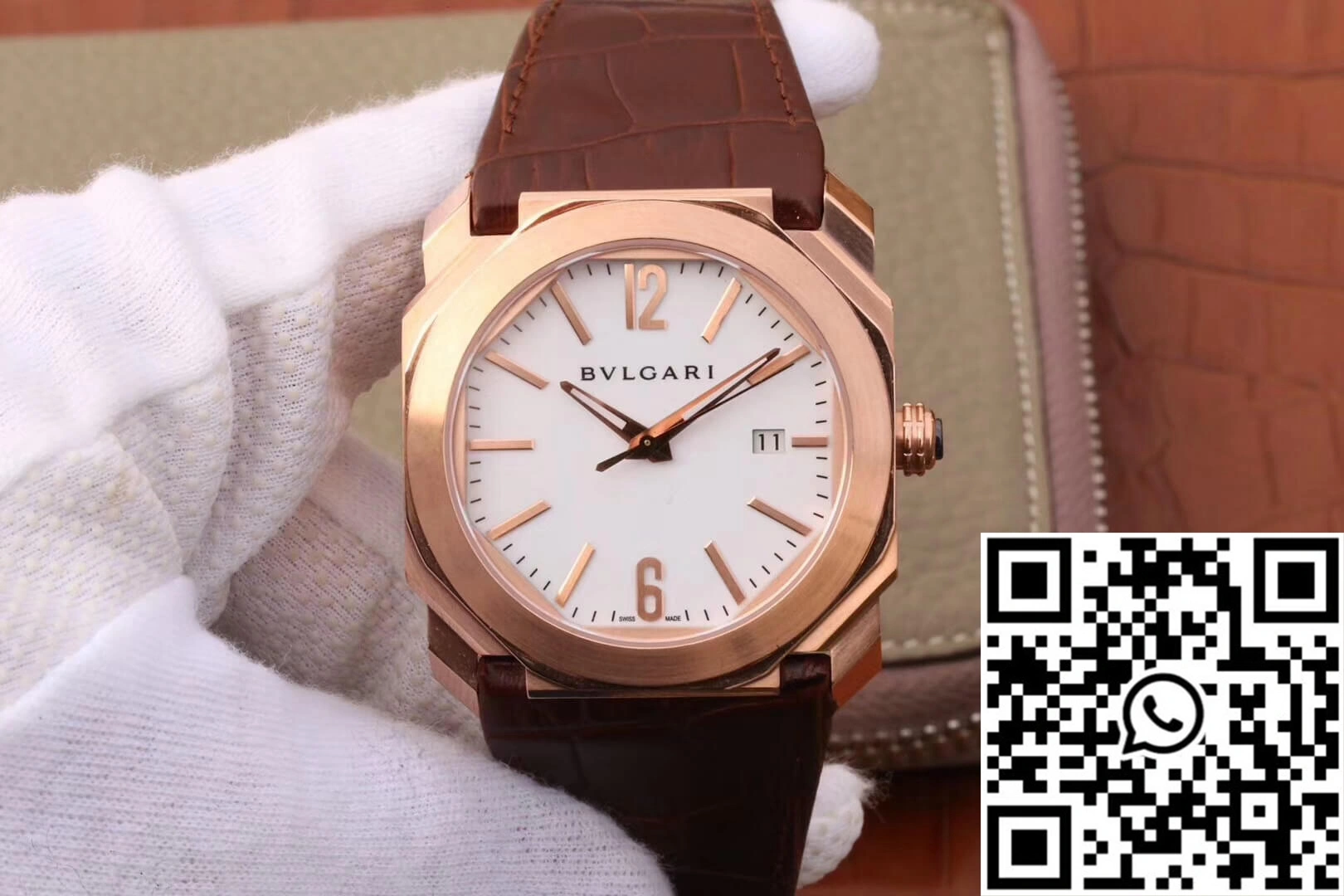 Bvlgari Octo 102119 BGOP38WGLD White Dial