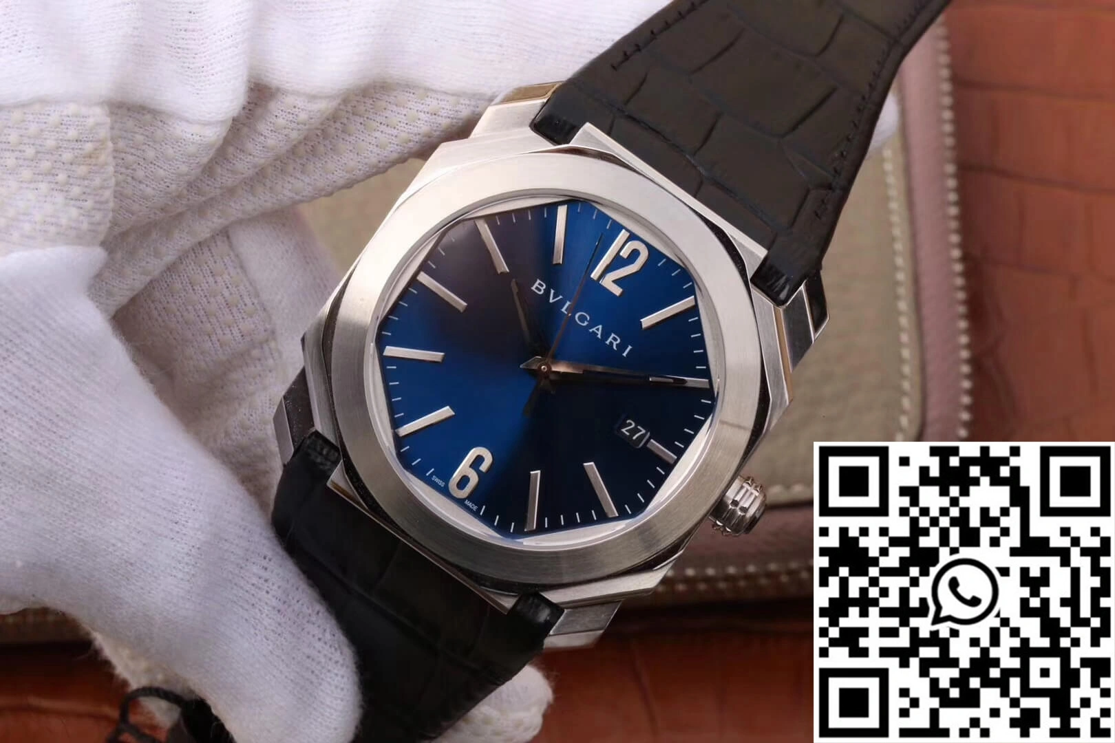 Bvlgari Octo 102429 BGO38C3SLD Dark Blue Dial