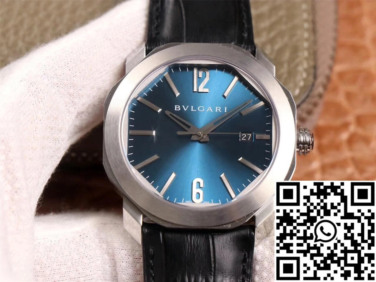 Bvlgari Octo 102429 BV Factory Light Blue Dial