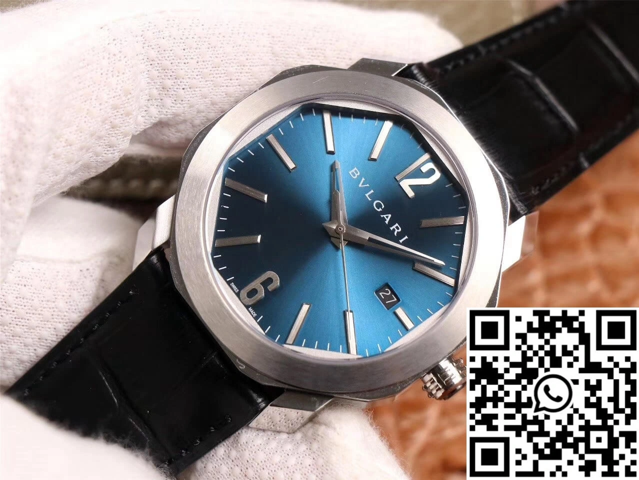 Bvlgari Octo 102429 BV Factory Light Blue Dial