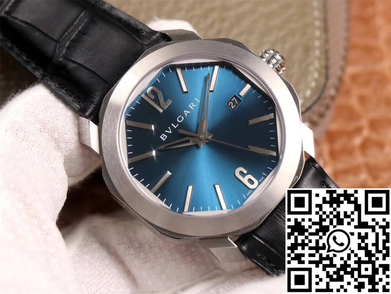Bvlgari Octo 102429 BV Factory Light Blue Dial