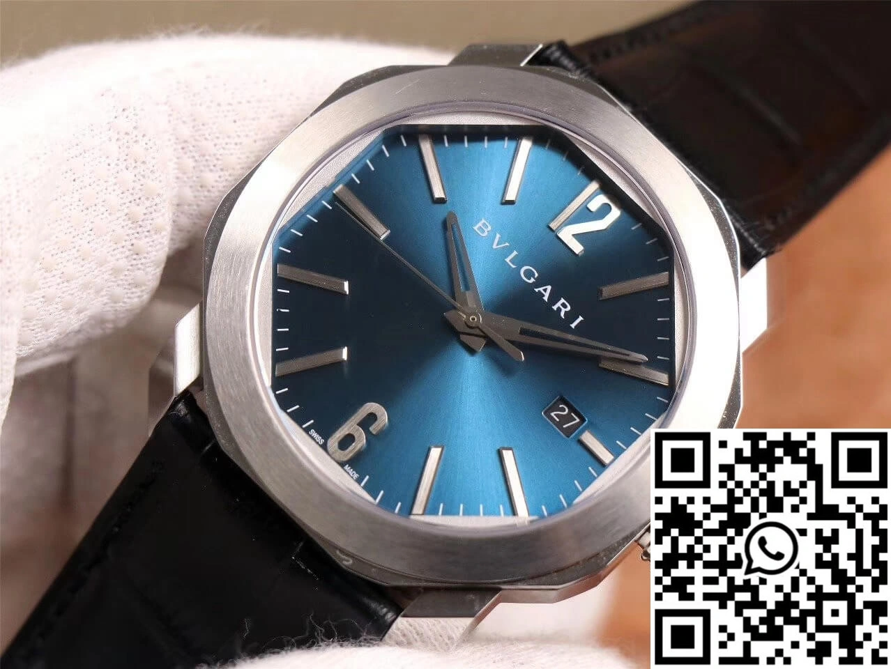 Bvlgari Octo 102429 BV Factory Light Blue Dial