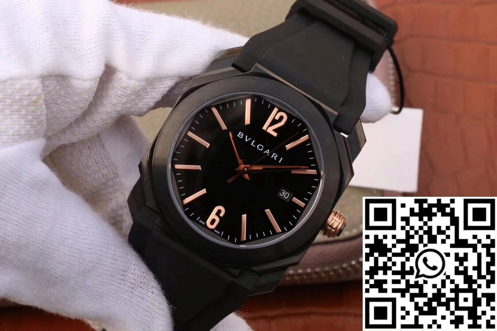Bvlgari Octo 102581 BGO41BBSVD Black Dial