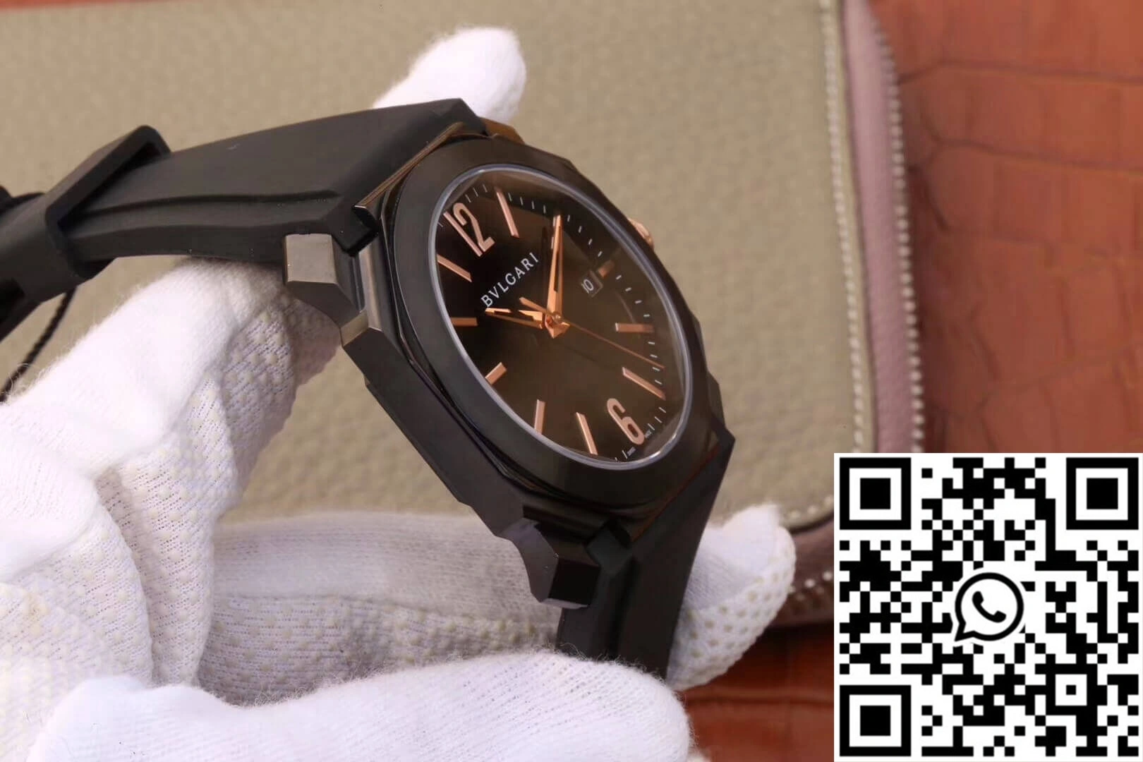 Bvlgari Octo 102581 BGO41BBSVD Black Dial