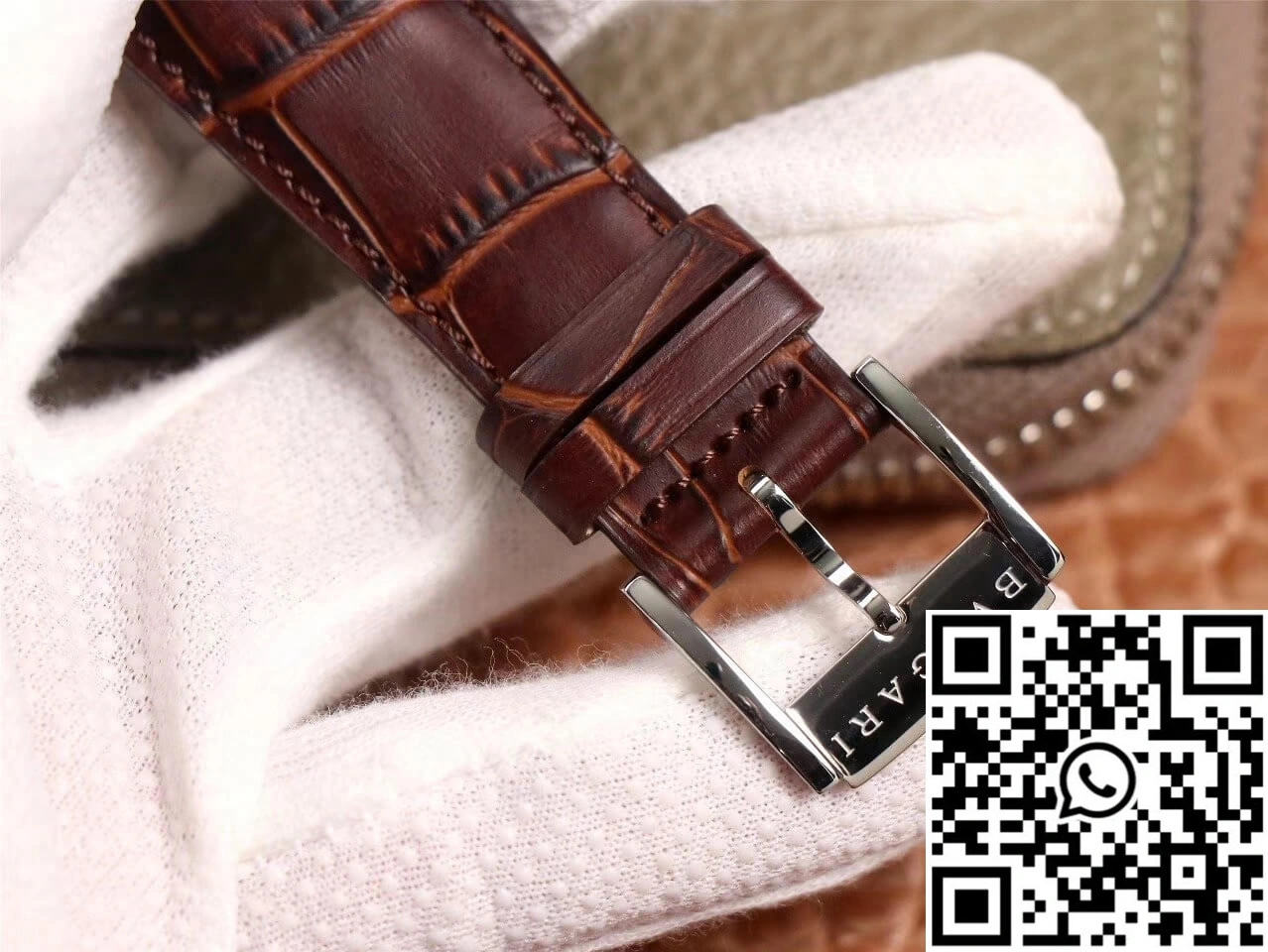Bvlgari Octo 102705 BV Factory Reddish Brown Dial