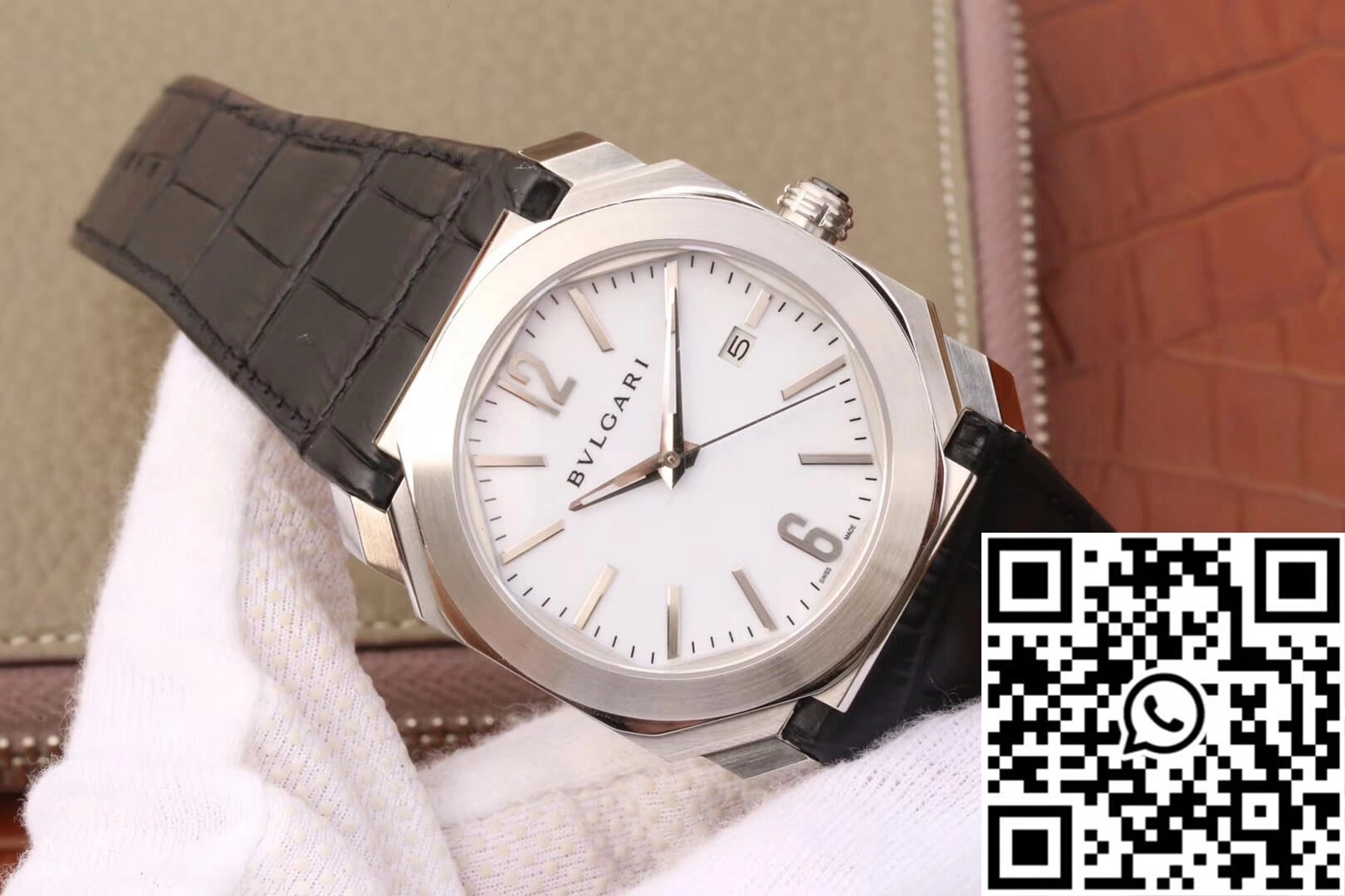 Bvlgari Octo 102779 OC41C6SLD White Dial