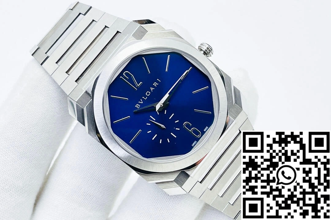 Bvlgari Octo Finissimo 103431 BV Factory Stainless Steel Blue Dial