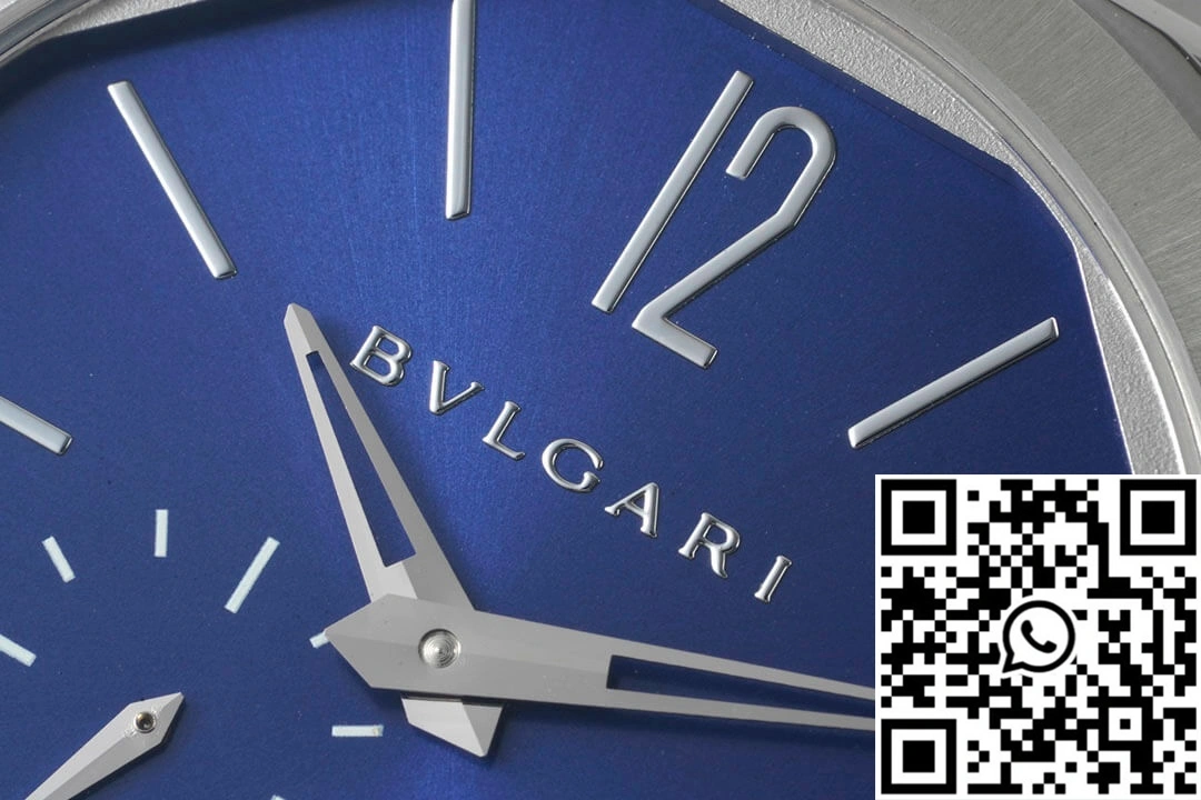 Bvlgari Octo Finissimo 103431 BV Factory Stainless Steel Blue Dial
