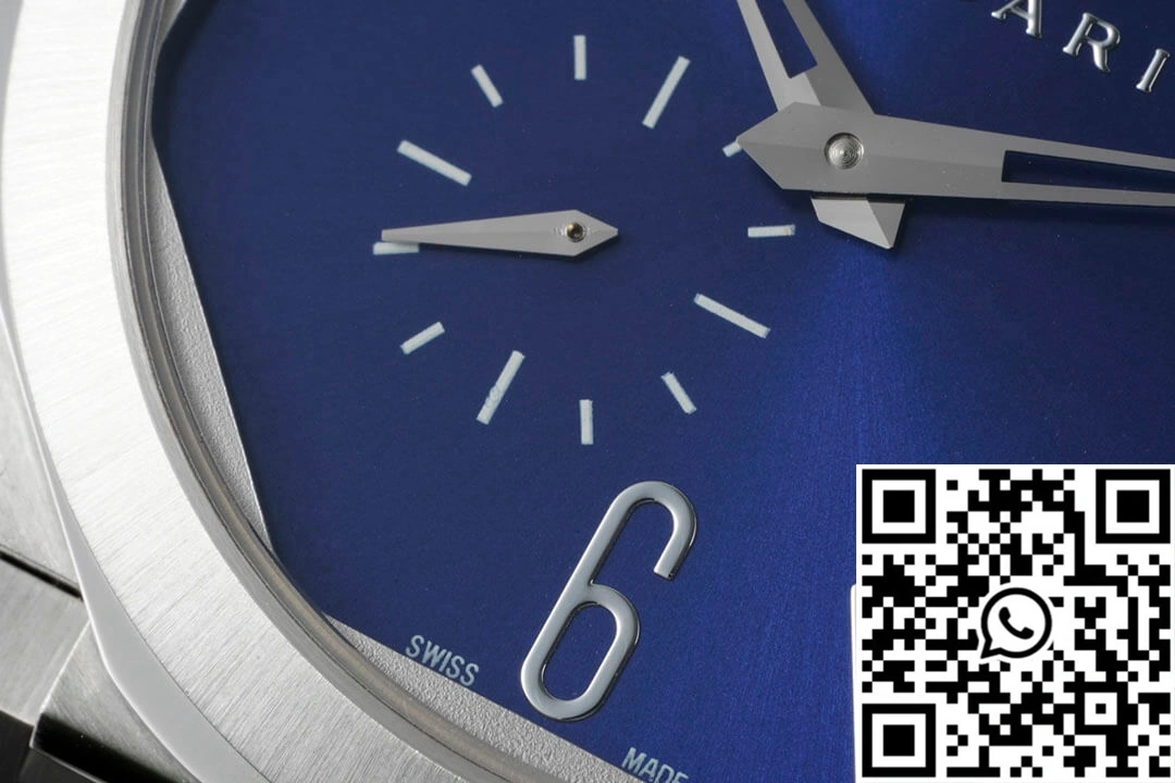 Bvlgari Octo Finissimo 103431 BV Factory Stainless Steel Blue Dial