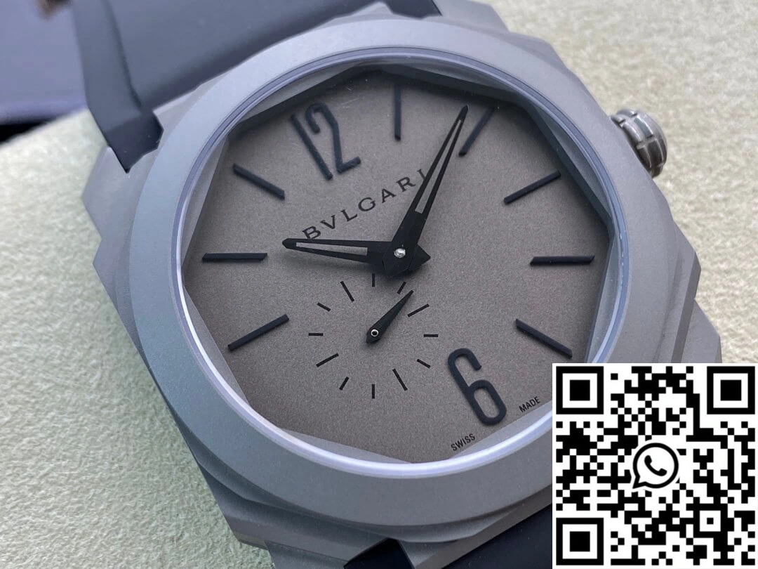 Bvlgari Octo Finissimo BV Factory V2 Rubber Strap