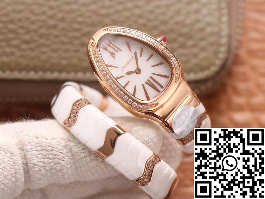Bvlgari Serpenti 102202 BV Factory Rose Gold White Dial