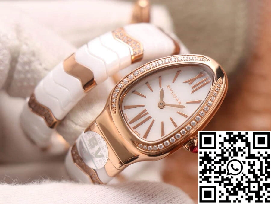 Bvlgari Serpenti 102202 BV Factory Rose Gold White Dial