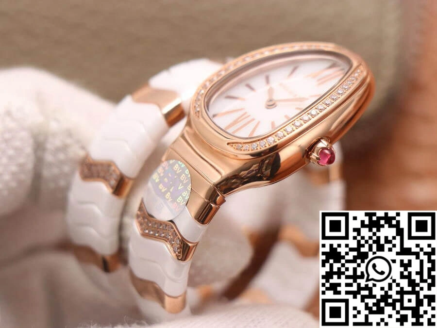 Bvlgari Serpenti 102202 BV Factory Rose Gold White Dial