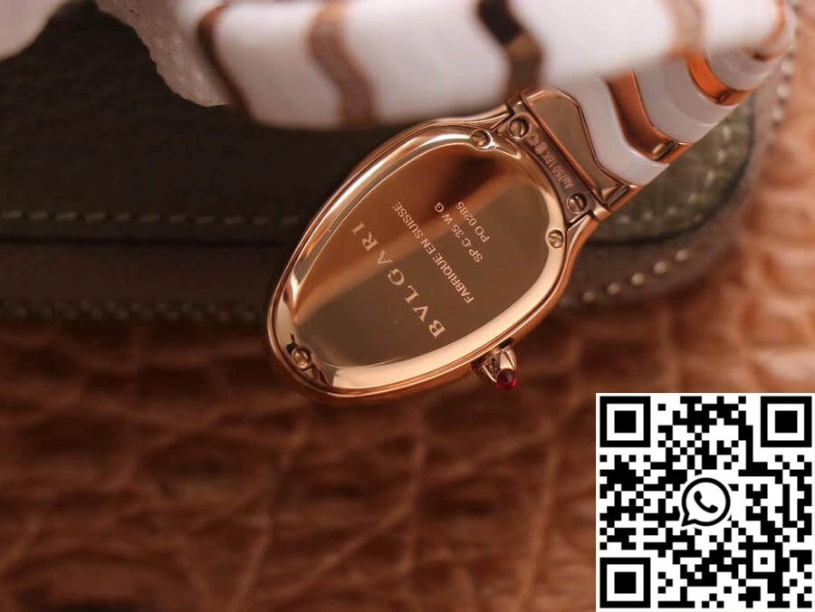 Bvlgari Serpenti 102202 BV Factory Rose Gold White Dial