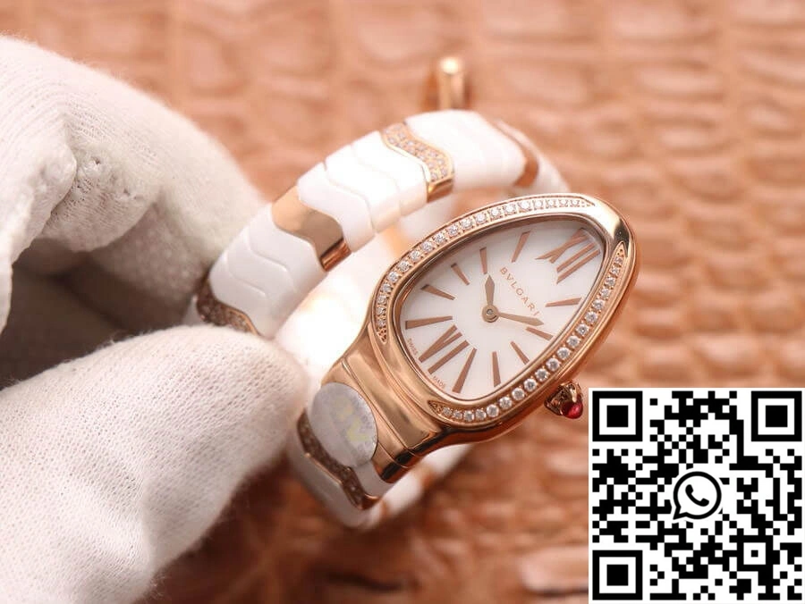 Bvlgari Serpenti 102202 BV Factory Rose Gold White Dial