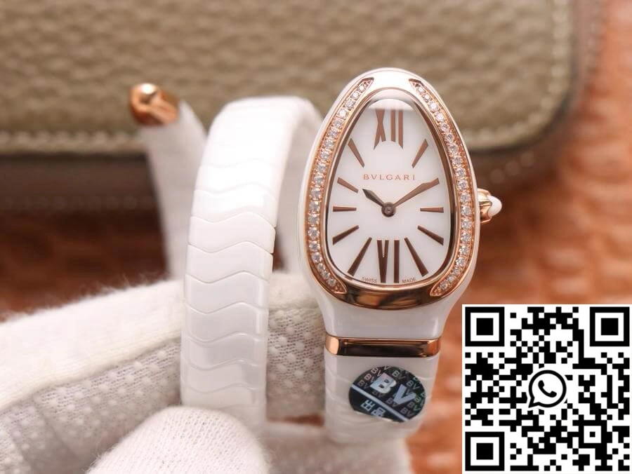 Bvlgari Serpenti 102613 BV Factory White Ceramic Dial