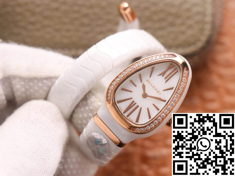 Bvlgari Serpenti 102613 BV Factory White Ceramic Dial