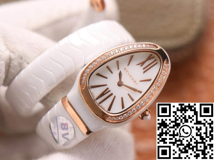 Bvlgari Serpenti 102613 BV Factory White Ceramic Dial