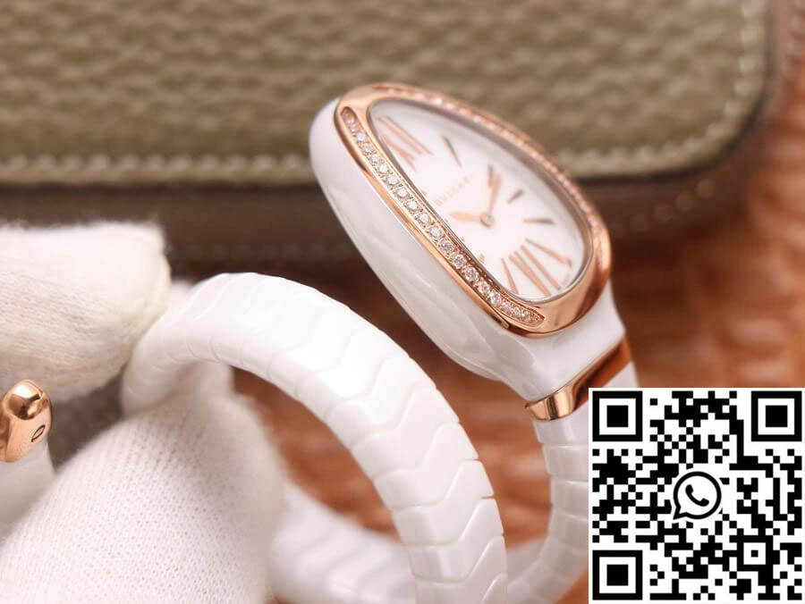 Bvlgari Serpenti 102613 BV Factory White Ceramic Dial