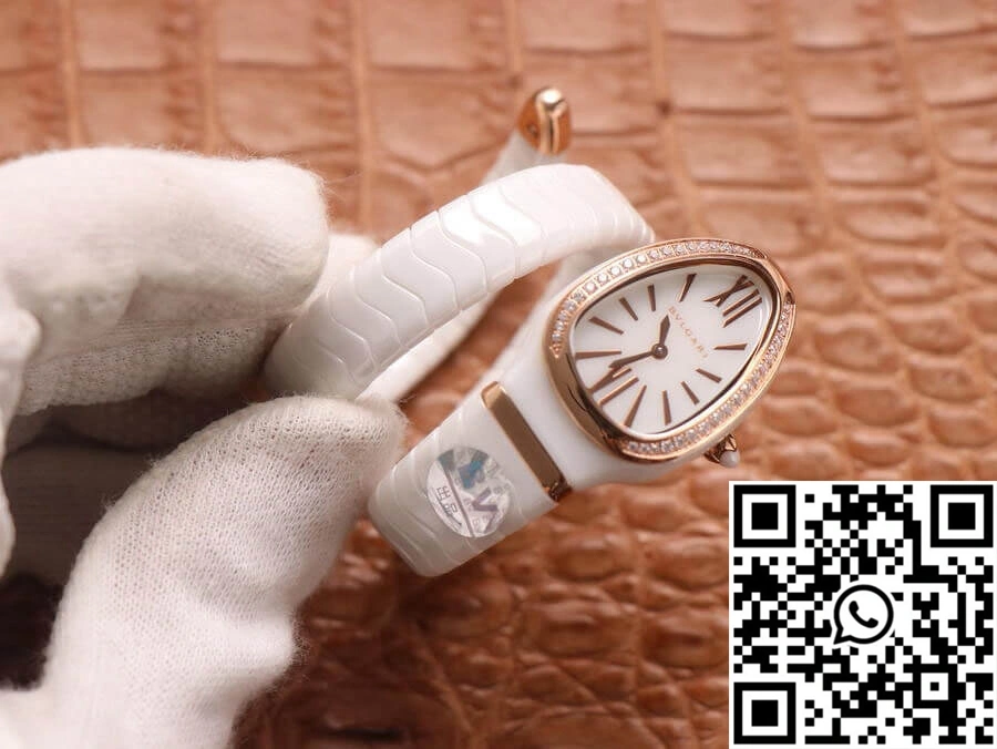 Bvlgari Serpenti 102613 BV Factory White Ceramic Dial