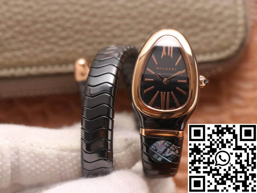 Bvlgari Serpenti 102735 BV Factory Rose Gold Black Dial