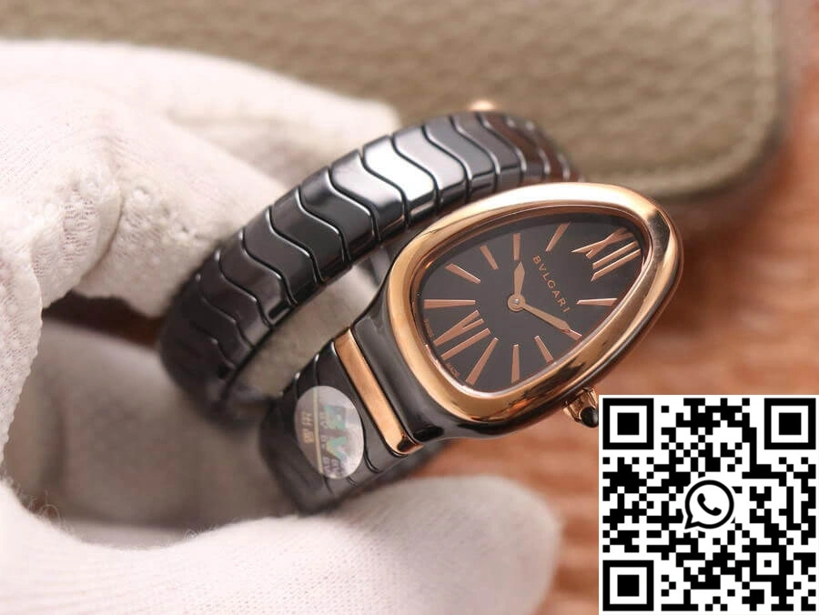 Bvlgari Serpenti 102735 BV Factory Rose Gold Black Dial