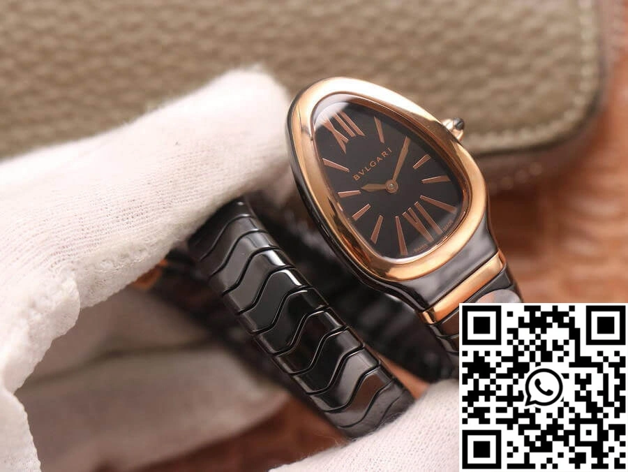 Bvlgari Serpenti 102735 BV Factory Rose Gold Black Dial