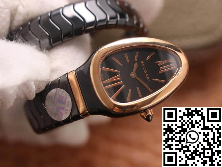 Bvlgari Serpenti 102735 BV Factory Rose Gold Black Dial