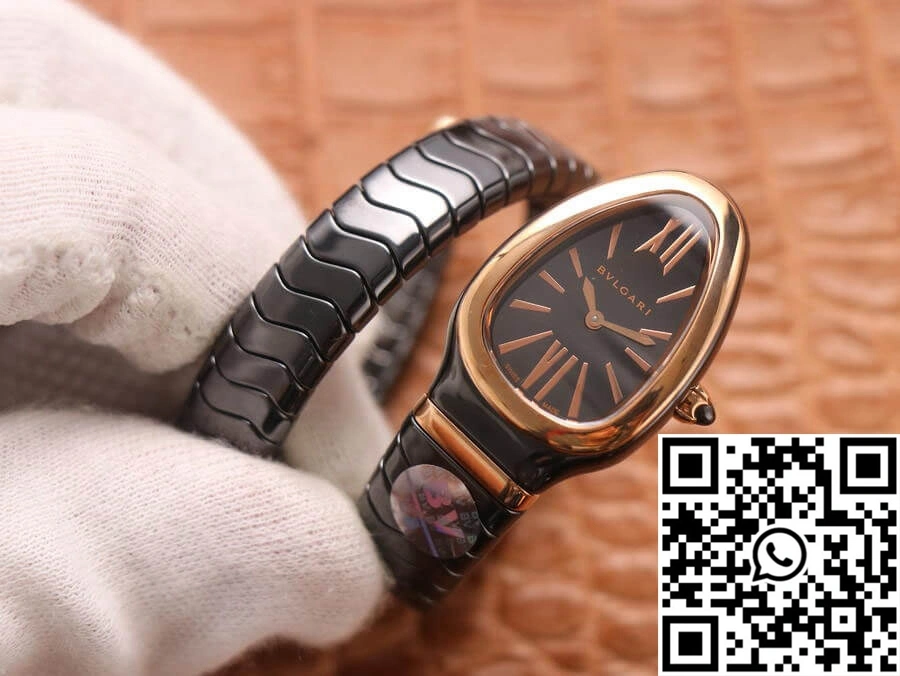 Bvlgari Serpenti 102735 BV Factory Rose Gold Black Dial