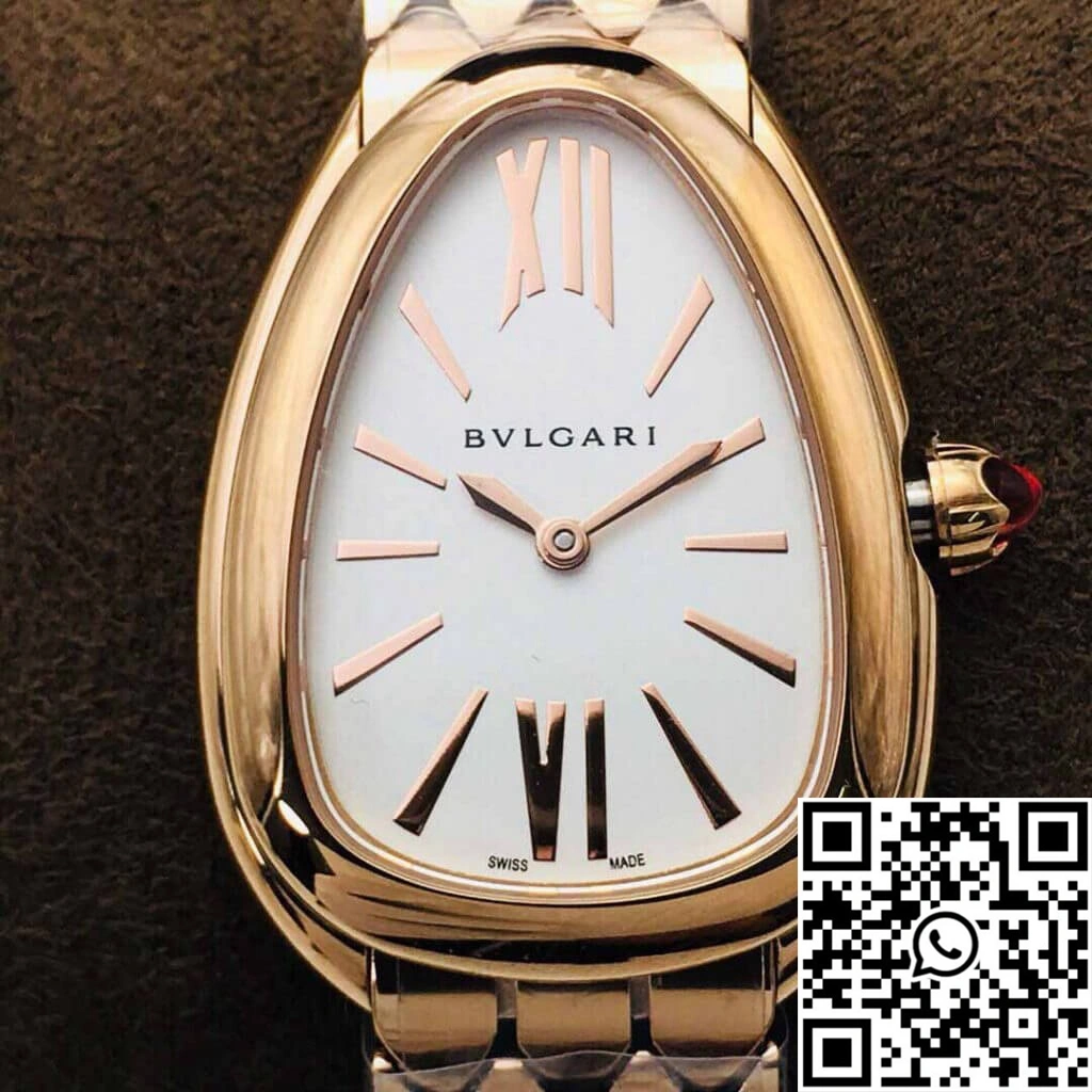 Bvlgari Serpenti 103145 BV Factory Rose Gold White Dial