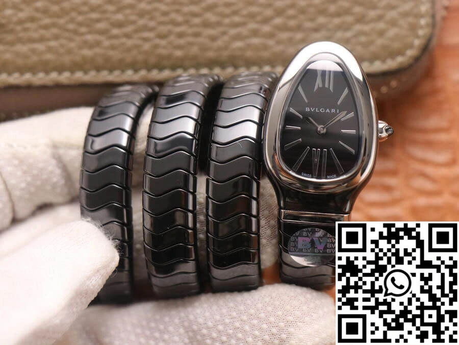 Bvlgari Serpenti BV Factory Black Ceramic Dial