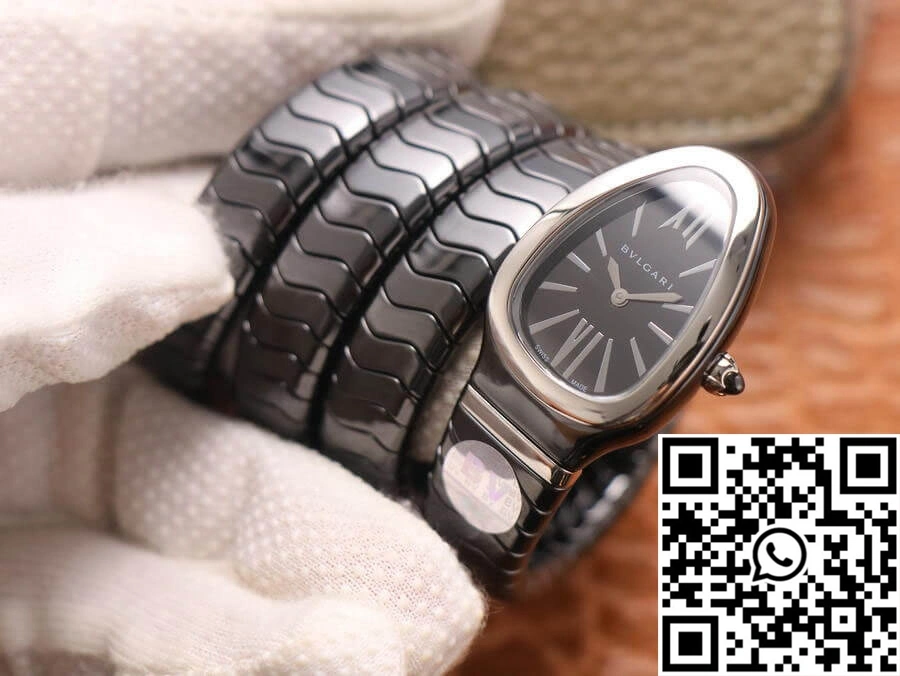 Bvlgari Serpenti BV Factory Black Ceramic Dial